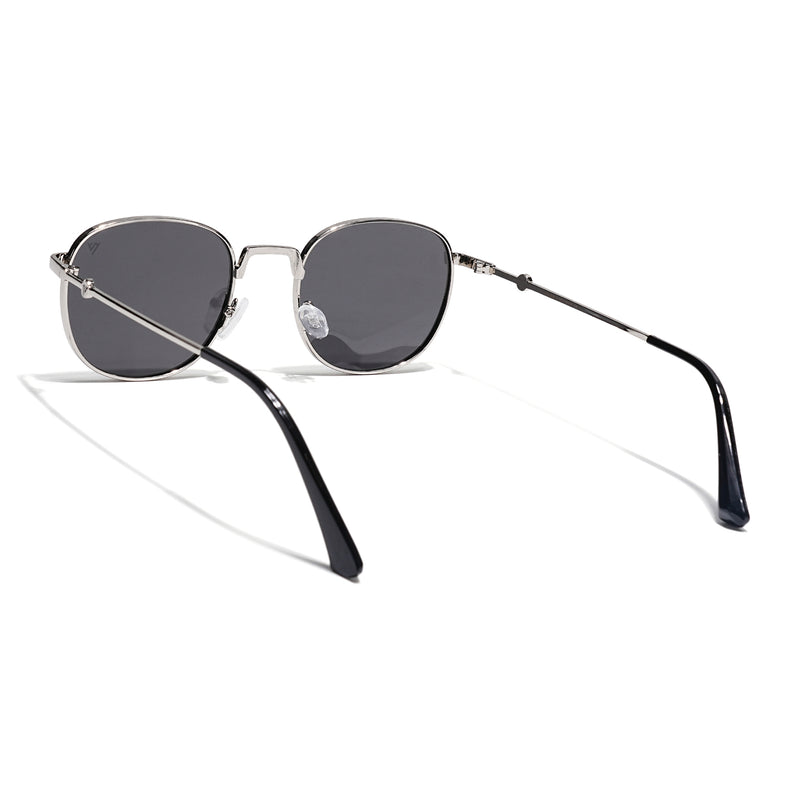 OG 2.0 | Black & Silver Polarized Round Sunglasses | PMG4112