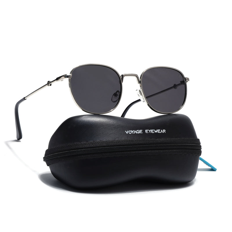 OG 2.0 | Black & Silver Polarized Round Sunglasses | PMG4112