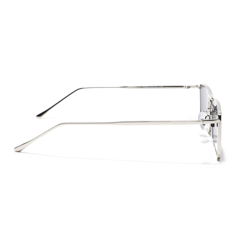 Silver Digger | Black & Silver Rectangular Sunglasses - MG3573