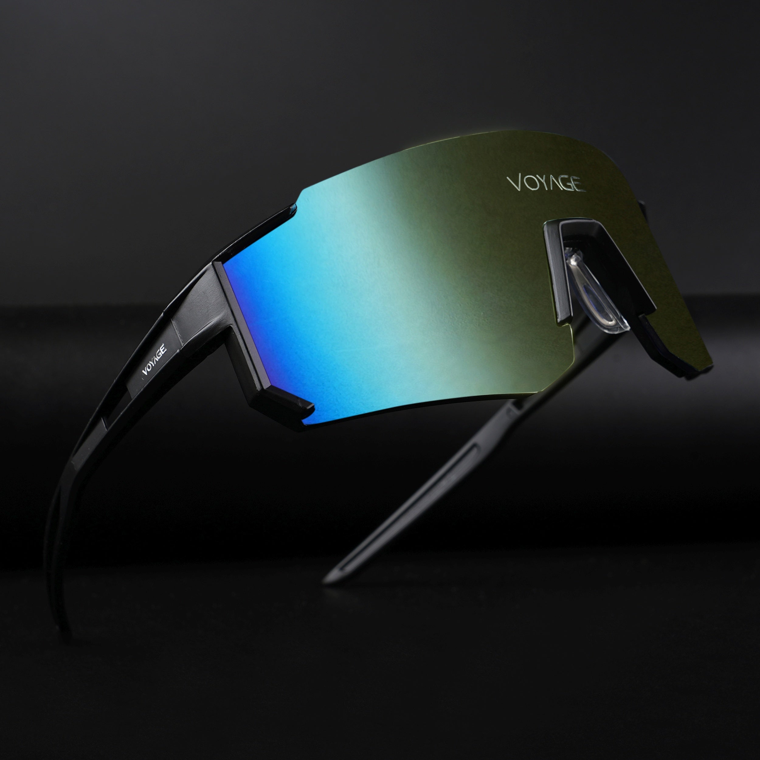 Drift Sunglasses (Multicolor Lens | Black Frame - MG5621)