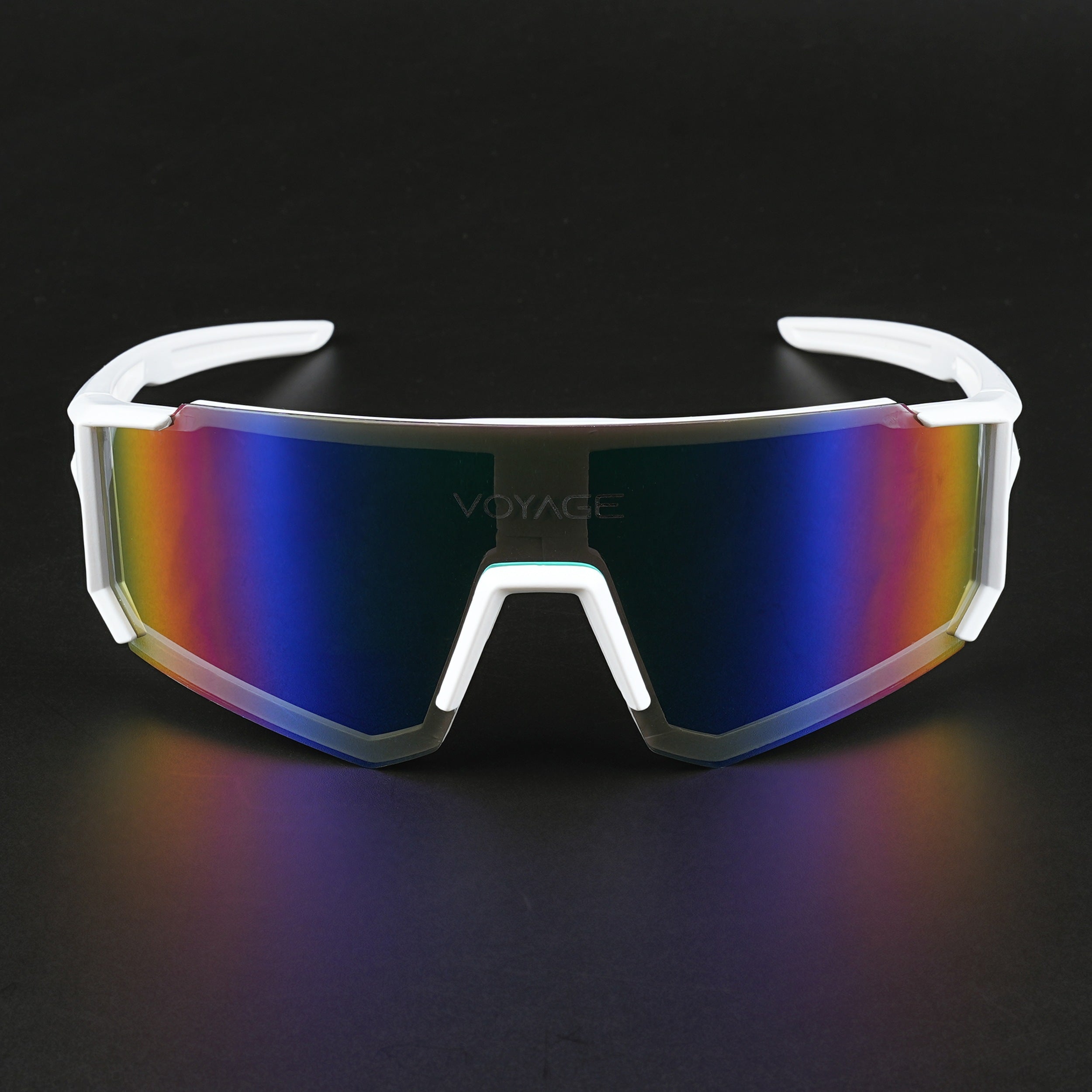 Drift Sunglasses (Multicolor Lens | White Frame - MG5623)