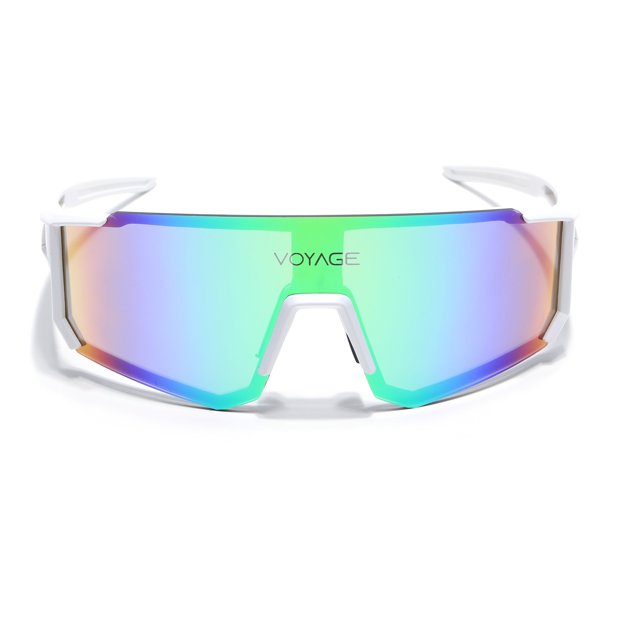 Drift Sunglasses (Multicolor Lens | White Frame - MG5623)