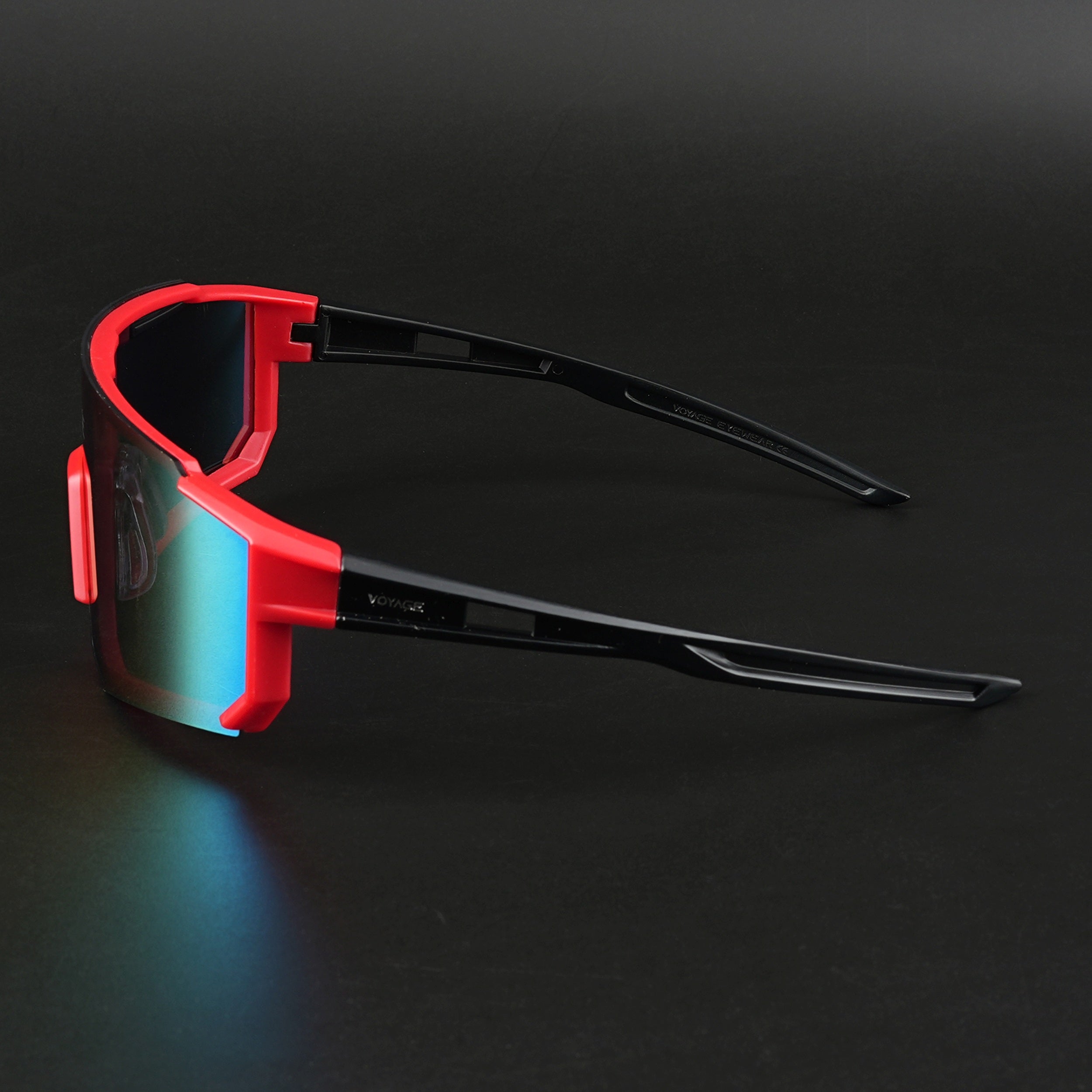 Drift Sunglasses (Multicolor Lens | Red Frame - MG5624)