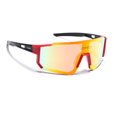 Drift Sunglasses (Multicolor Lens | Red Frame - MG5624)