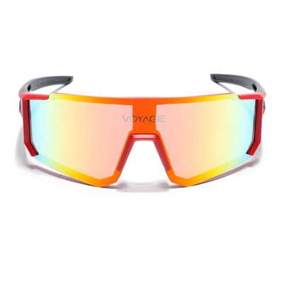 Drift Sunglasses (Multicolor Lens | Red Frame - MG5624)