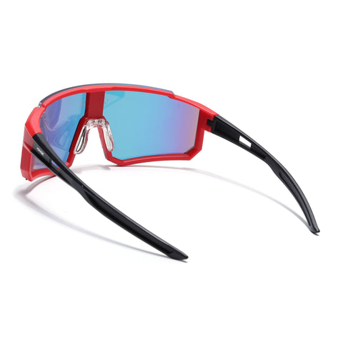 Drift Sunglasses (Multicolor Lens | Red Frame - MG5624)