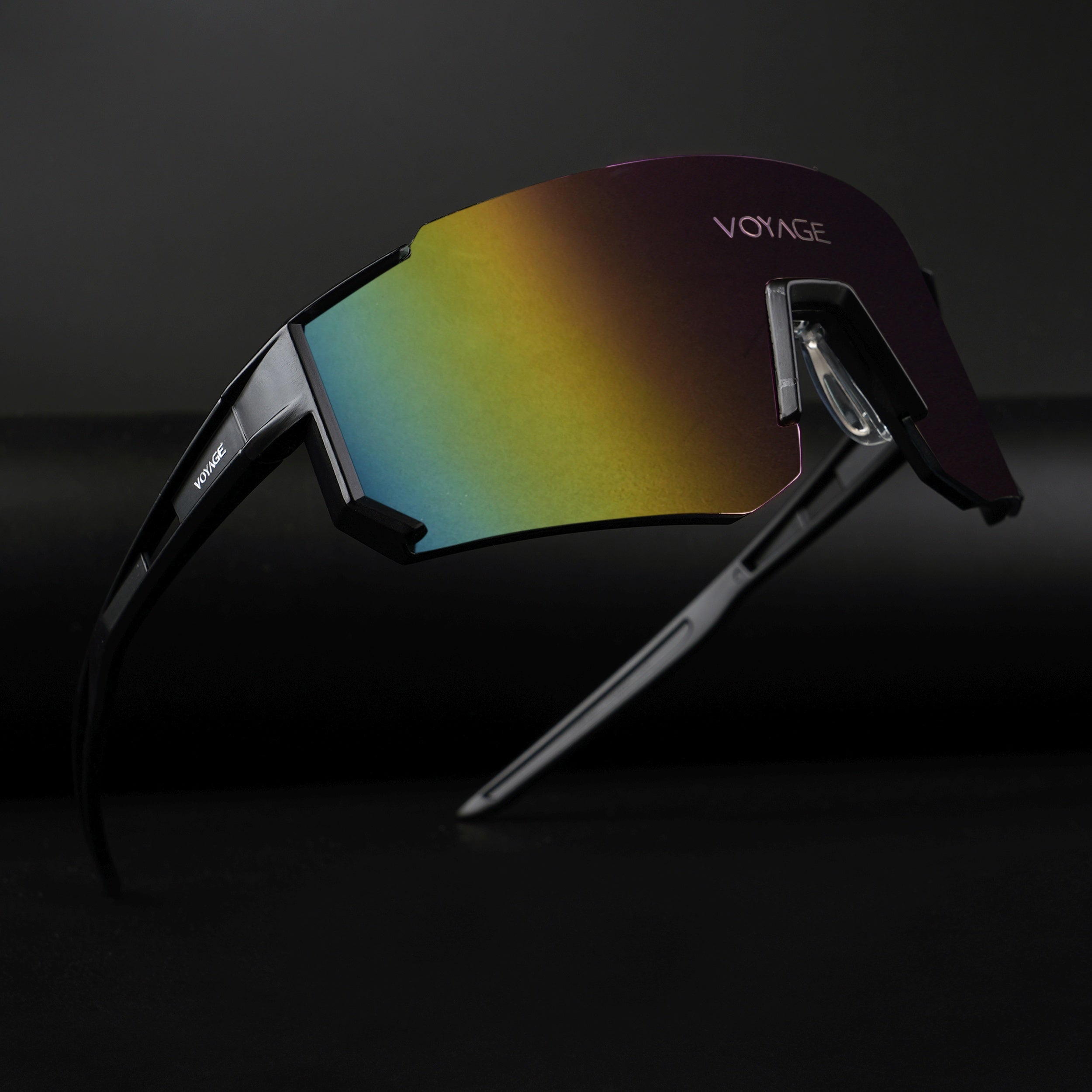 Drift Sunglasses (Multicolor Lens | Black Frame - MG5625)