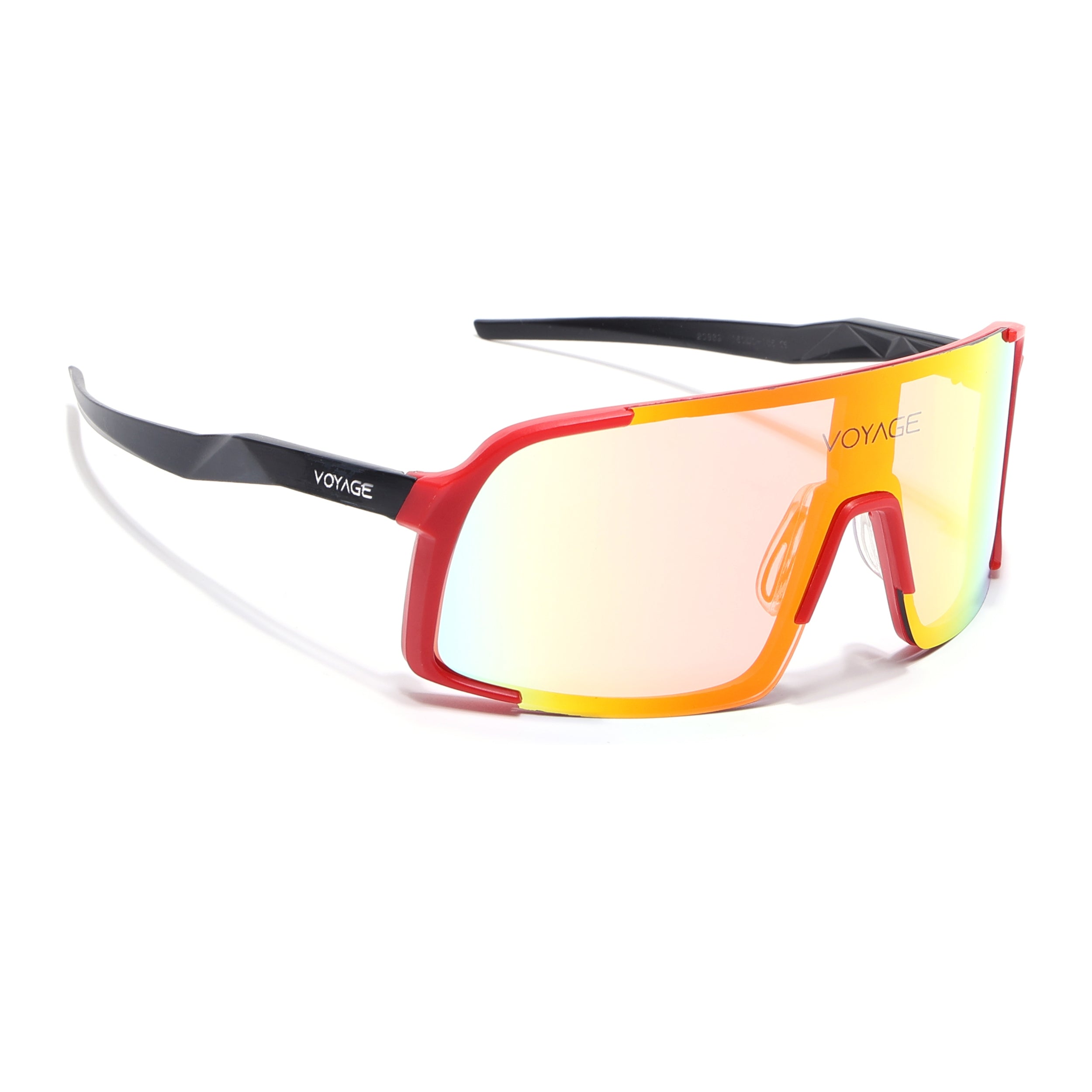 Drift Sunglasses (Multicolor Lens | Red Frame - MG5633)