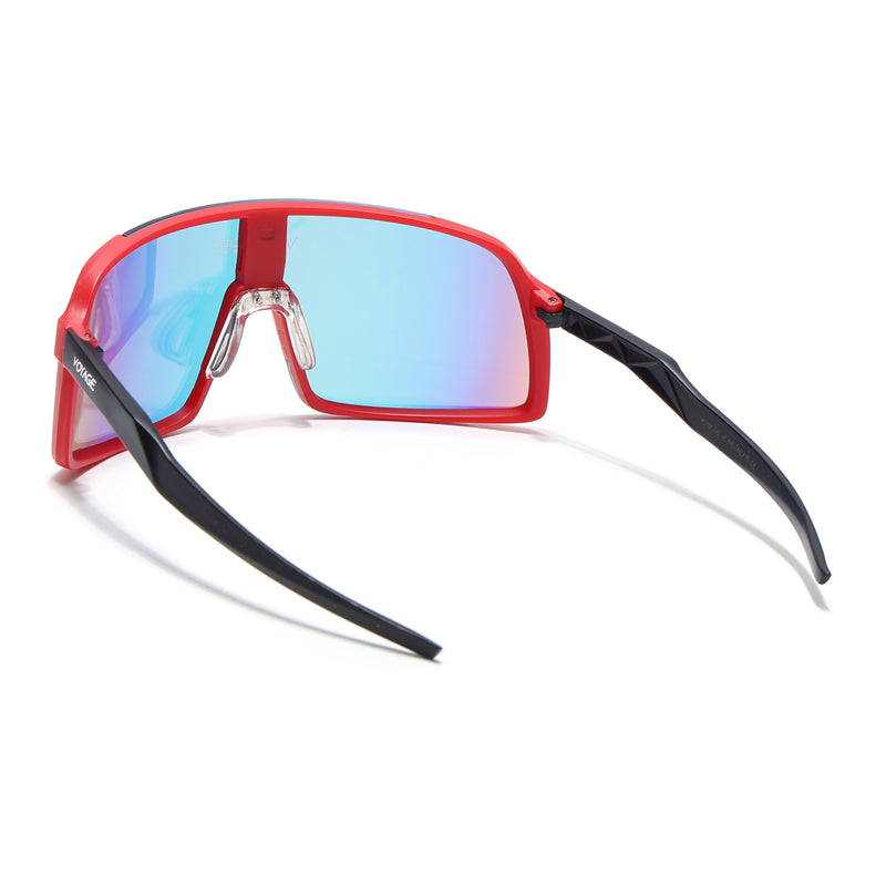 Drift Sunglasses (Multicolor Lens | Red Frame - MG5633)