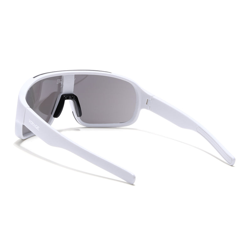Drift Sunglasses (Grey Lens | White Frame - MG5514)