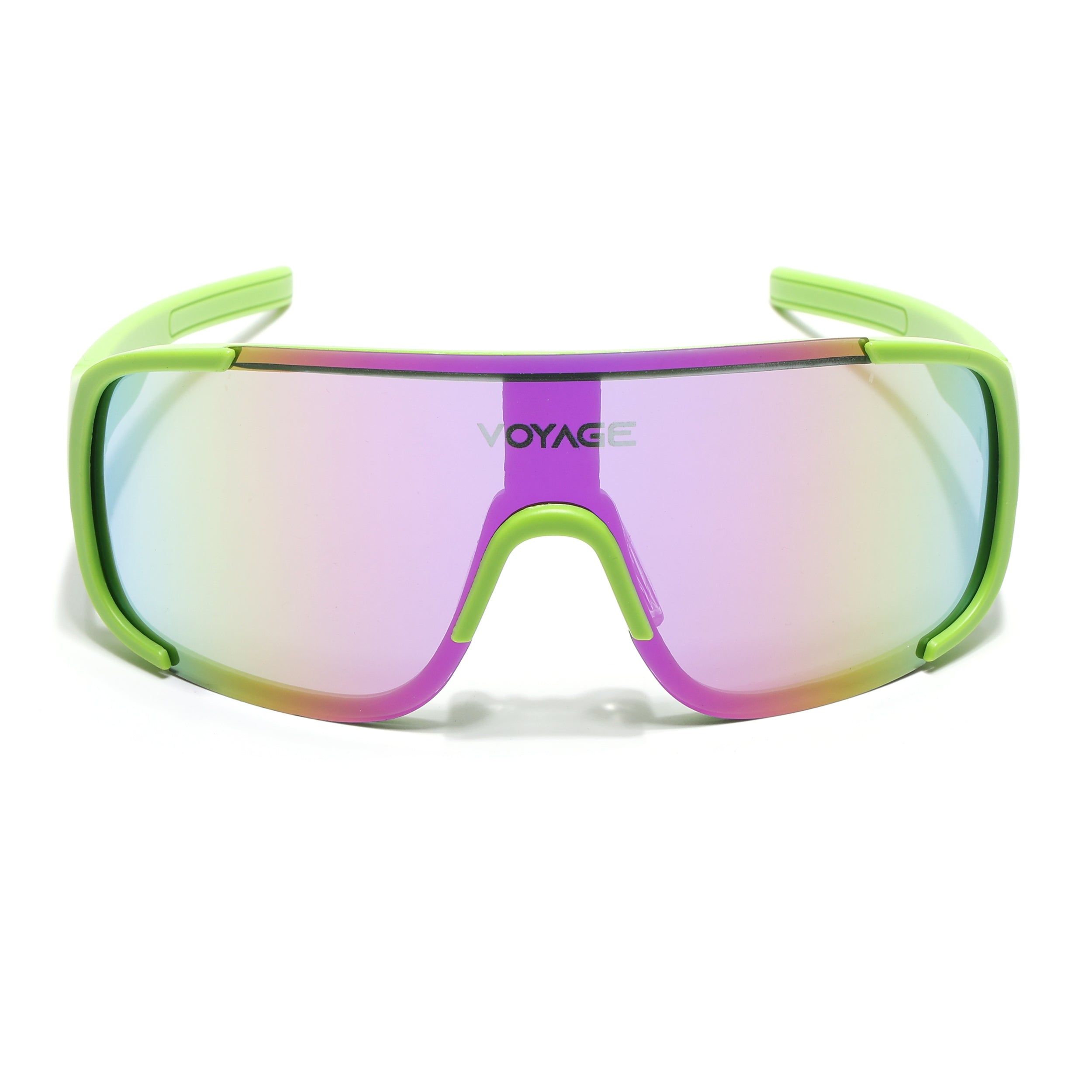 Drift Sunglasses (Multicolor Lens | Green Frame - MG5518)