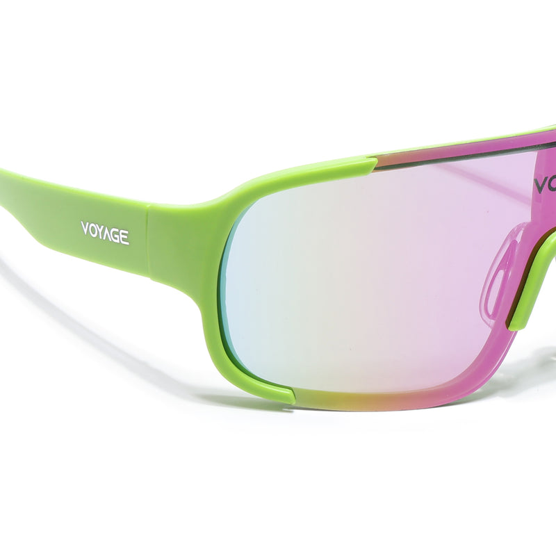 Drift Sunglasses (Multicolor Lens | Green Frame - MG5518)