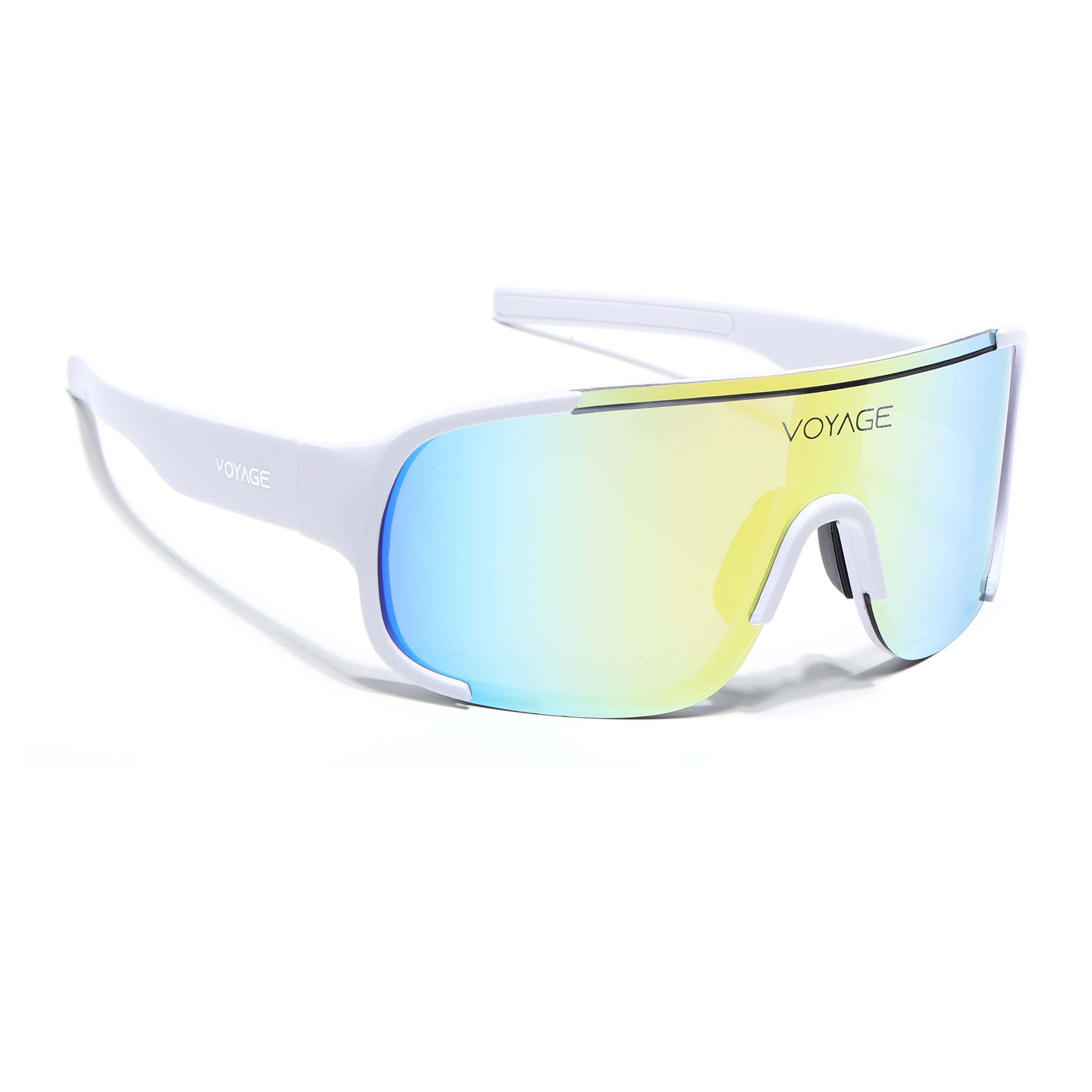 Drift Sunglasses (Multicolor Lens | White Frame - MG5519)