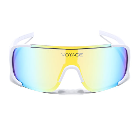 Drift Sunglasses (Multicolor Lens | White Frame - MG5519)