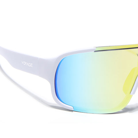 Drift Sunglasses (Multicolor Lens | White Frame - MG5519)