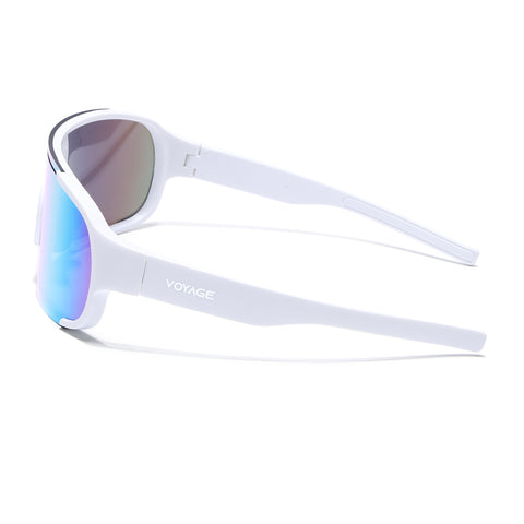 Drift Sunglasses (Multicolor Lens | White Frame - MG5519)