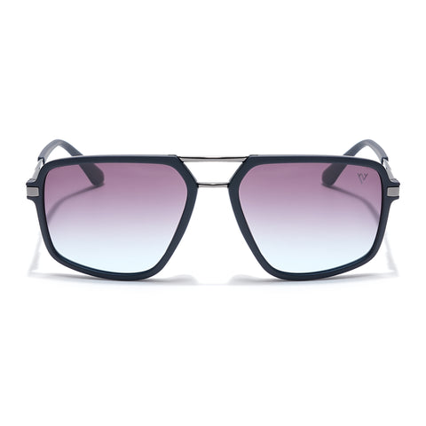Voyage Select Wayfarer Sunglasses (Grey & Clear Lens | Navy Blue Frame - SLPMG6212)