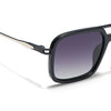 Voyage Select Wayfarer Sunglasses (Grey & Clear Lens | Shine Black Frame - SLPMG6301)