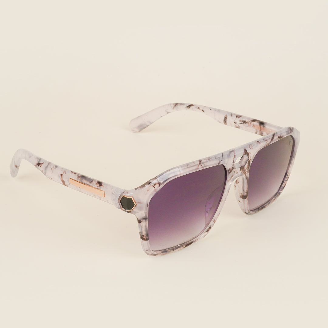 Voyage Violet & Clear Wayfarer Sunglasses for Men & Women (2343MG4100)