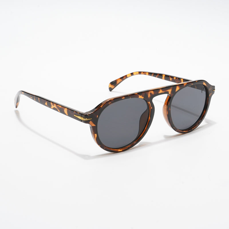 The Townie | Black Round Sunglasses - MG3894