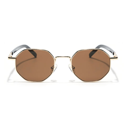 Zeal | Brown Round Sunglasses MG3772