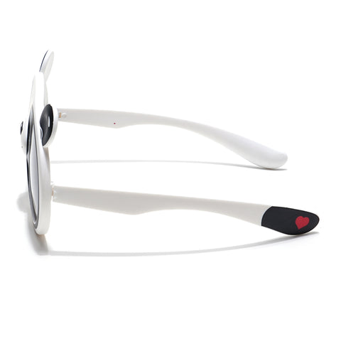 Aviator Sunglasses for Kids -6 yrs To 12 yrs (Black Lens | White Frame - PMG6096)