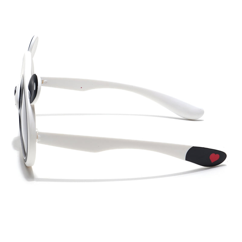 Aviator Sunglasses for Kids -6 yrs To 12 yrs (Black Lens | White Frame - PMG6096)
