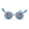 Round Sunglasses for Kids -6 yrs To 12 yrs (Black Lens | Sky Blue Frame - PMG6089)