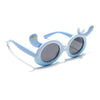 Round Sunglasses for Kids -6 yrs To 12 yrs (Black Lens | Sky Blue Frame - PMG6089)