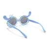 Round Sunglasses for Kids -6 yrs To 12 yrs (Black Lens | Sky Blue Frame - PMG6089)