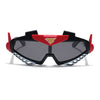 Wrap Around Sunglasses for Kids -6 yrs To 12 yrs (Black Lens | Black & Red Frame - PMG6080)