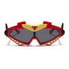 Wrap Around Sunglasses for Kids -6 yrs To 12 yrs (Black Lens | Red & Yellow Frame - PMG6082)