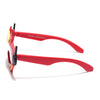 Wrap Around Sunglasses for Kids -6 yrs To 12 yrs (Black Lens | Red & Yellow Frame - PMG6082)