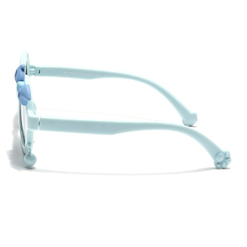 Round Sunglasses for Kids -6 yrs To 12 yrs (Black Lens | Sky Blue Frame - PMG6092)