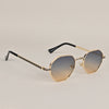 Grey & Brown Round Sunglasses MG3800