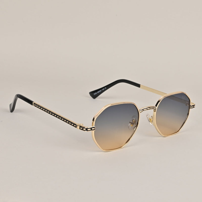 Grey & Brown Round Sunglasses MG3800