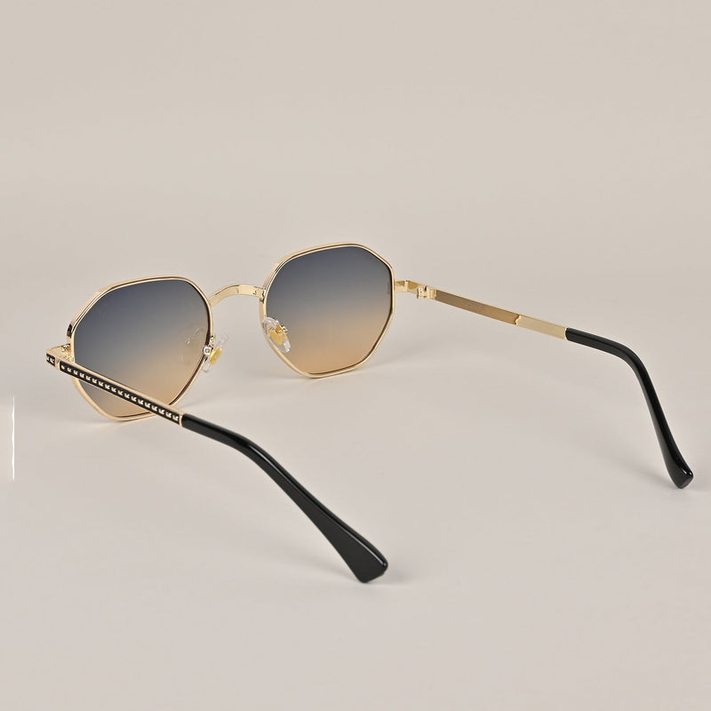Grey & Brown Round Sunglasses MG3800