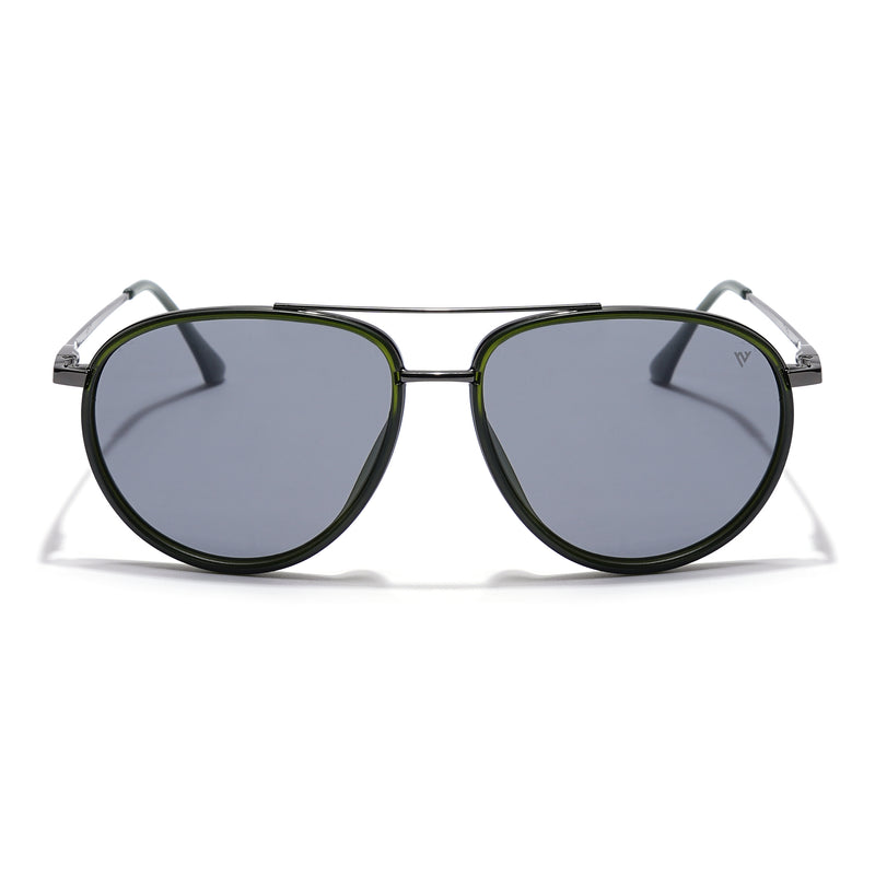 Voyage Select Aviator Sunglasses (Grey Lens | Olive & Grey Frame - SLPMG5928)