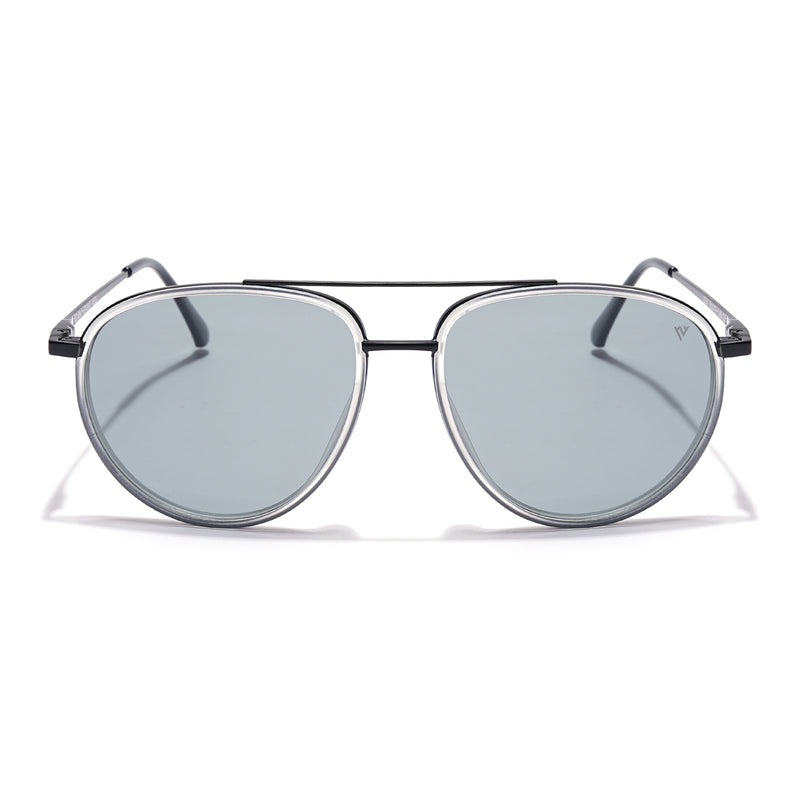 Voyage Select Aviator Sunglasses (Grey Lens | Grey & Black Frame - SLPMG5930)