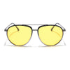 Voyage Select Aviator Sunglasses (Yellow Lens | Black & Transparent Frame - SLPMG5931)
