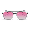 Voyage Select Square Sunglasses (Pink Lens | Grey & Black Frame - SLPMG5935)