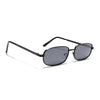 Vesper | Black Polarized Rectangle Sunglasses (Black Lens - PMG5845)