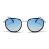 Voyage Select Square Sunglasses (Blue Lens | Black & Golden Frame - SLPMG5939)