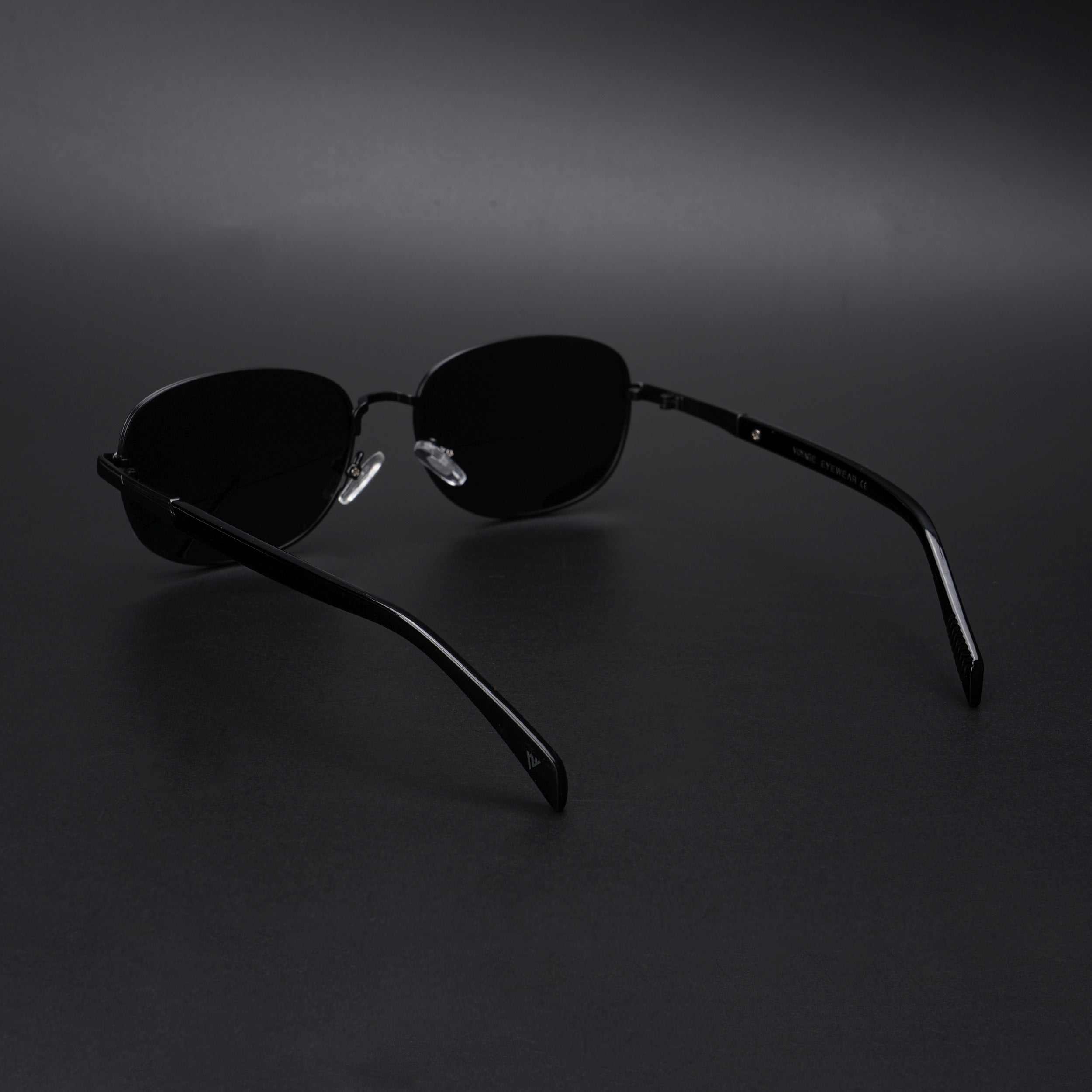 Dash | Black Polarized Unisex Sunglasses | Black Lens - PMG5847