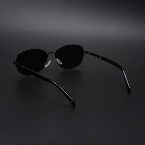 Dash | Black Polarized Unisex Sunglasses | Black Lens - PMG5847
