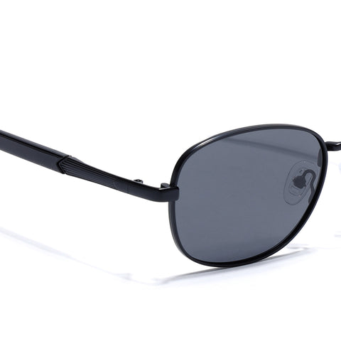 Dash | Black Polarized Unisex Sunglasses | Black Lens - PMG5847