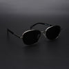 Dash | Silver Polarized Unisex Sunglasses | Black Lens - PMG5848