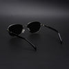 Dash | Silver Polarized Unisex Sunglasses | Black Lens - PMG5848