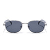 Dash | Silver Polarized Unisex Sunglasses | Black Lens - PMG5848