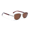 Dash | Silver Polarized Unisex Sunglasses | Brown Lens - PMG5849